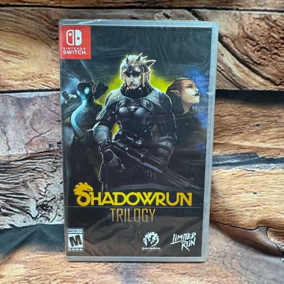 Shadowrun Trilogy - Paradox Interactive Shadowrun Trilogy Nintendo Switch Video Game RPG Cyberpunk Fantasy